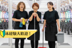 （青森県八戸市長苗代）【アルバイト・パート】パチンコ店の閉店後清掃スタッフ／✅40～60代活躍中♪閉店後1.5h勤務 接客無 私服のまま